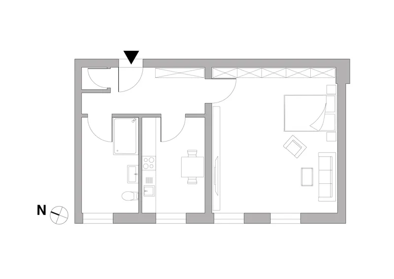Wohnen in Adlershof: 1-Zimmer-Apartment mit Einbauküche — photo 1